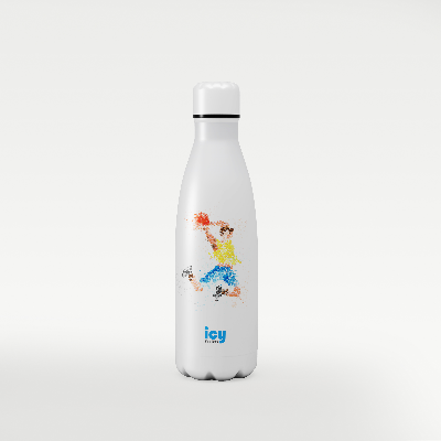 Picture of Hot & Cold Stylish SS Cola Water Bottle 450 ML | Leak-Proof with Eye-Catching Spiral Print | Wide Mouth for Effortless Filling | Double-Walled Insulated Inner Steel and Sturdy Outer | Ideal for Daily Hydration at School, Office, Gym | Modern and Eco-Friendly | Garden Tapestry