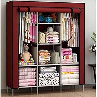 Picture of HCX Wardrobe Storage Organizer for Clothes - Maroon