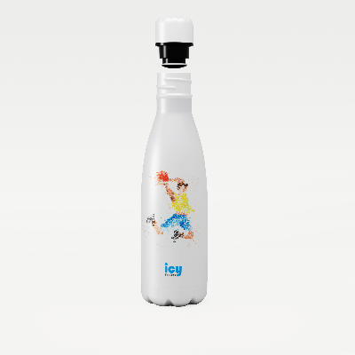 Picture of Hot & Cold Stylish SS Cola Water Bottle 450 ML | Leak-Proof with Eye-Catching Spiral Print | Wide Mouth for Effortless Filling | Double-Walled Insulated Inner Steel and Sturdy Outer | Ideal for Daily Hydration at School, Office, Gym | Modern and Eco-Friendly | Garden Tapestry