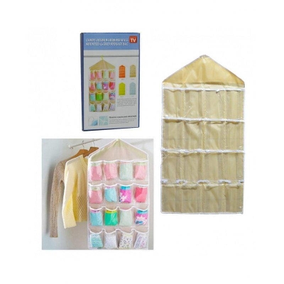 Picture of candy color wardrobe wall mounted 16 grid storage bag