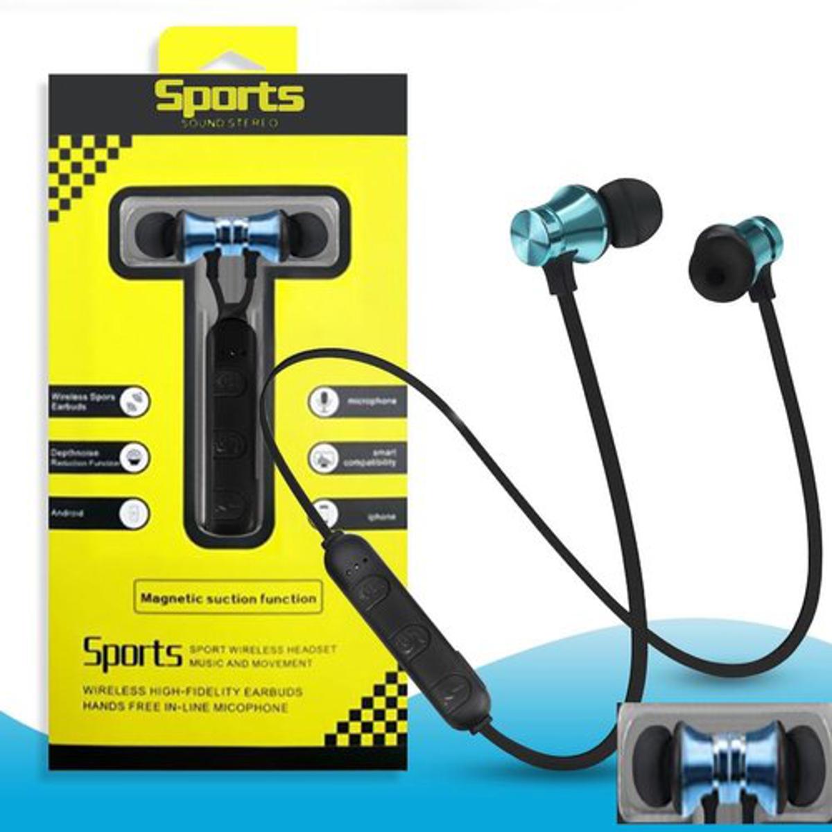 Picture of Wireless Sports Bluetooth Magnet Earphone Bluetooth Headset with Mic