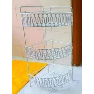 Picture of 3 Layer Kitchen utensils, spice jar, pots organizer Drying Rack White
