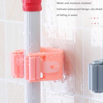 Picture of Mop Holder,Wall Moumted & Self Adhesive Plastic Holder