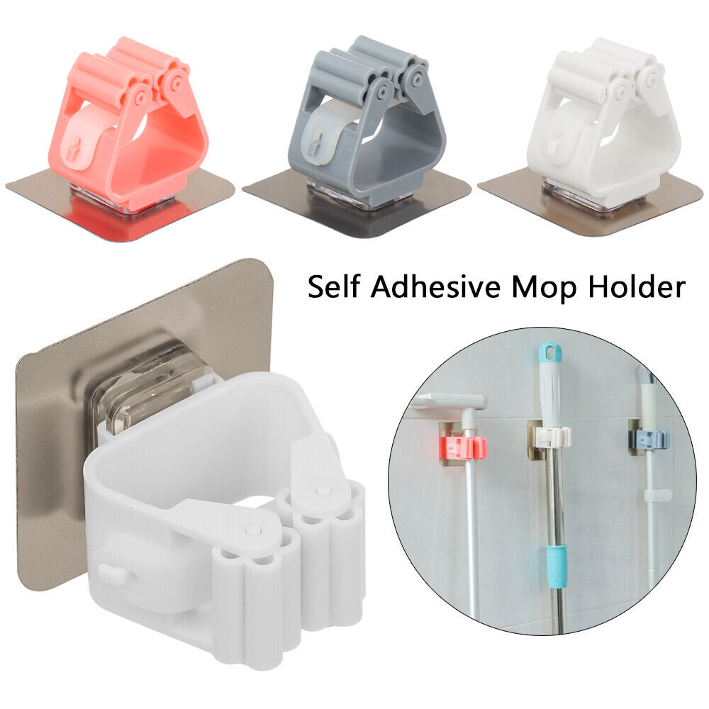 Picture of Mop Holder,Wall Moumted & Self Adhesive Plastic Holder