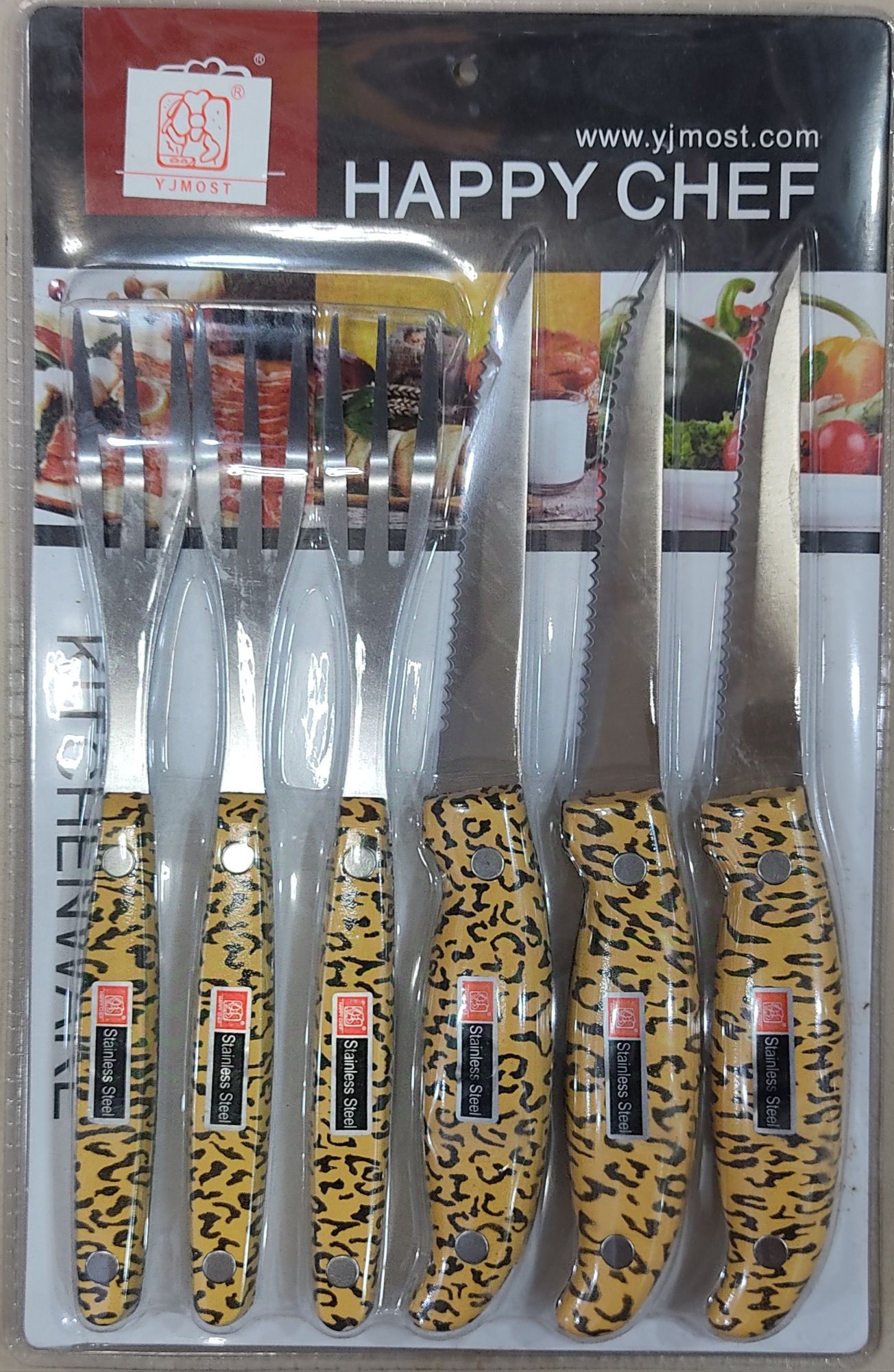 Picture of heavy duty dinner knife and fork set 6 piece