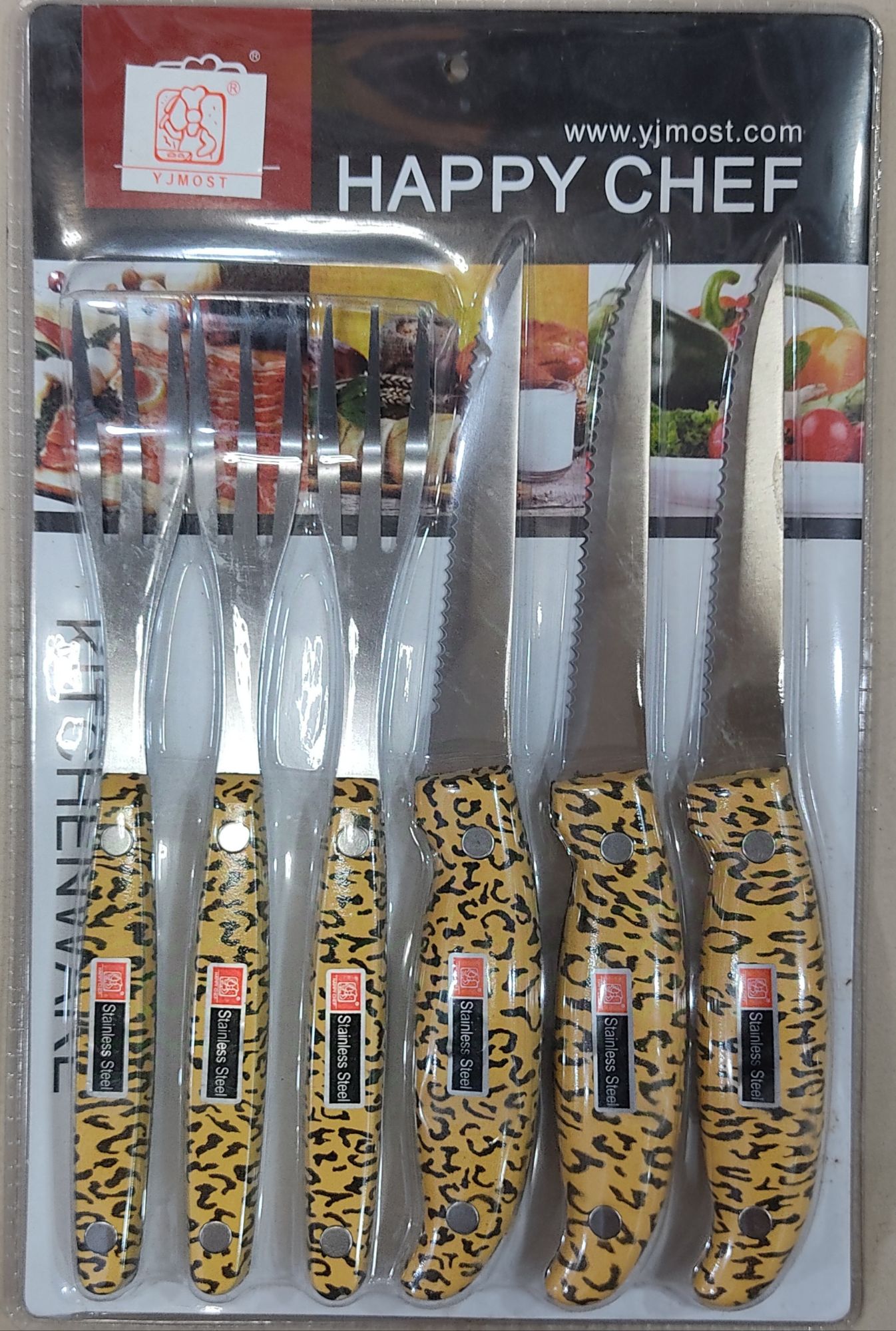 Picture of heavy duty dinner knife and fork set 6 piece