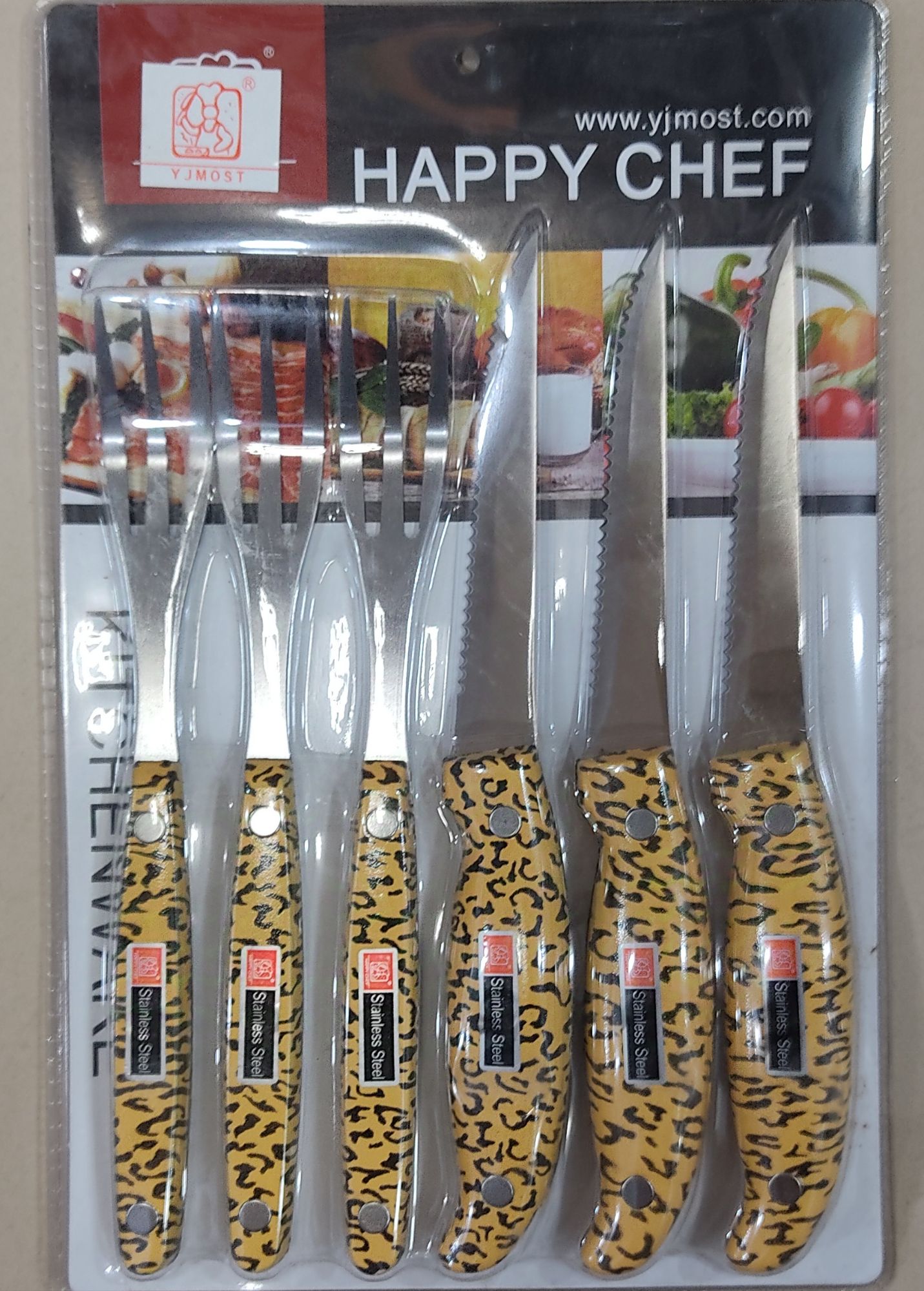 Picture of heavy duty dinner knife and fork set 6 piece