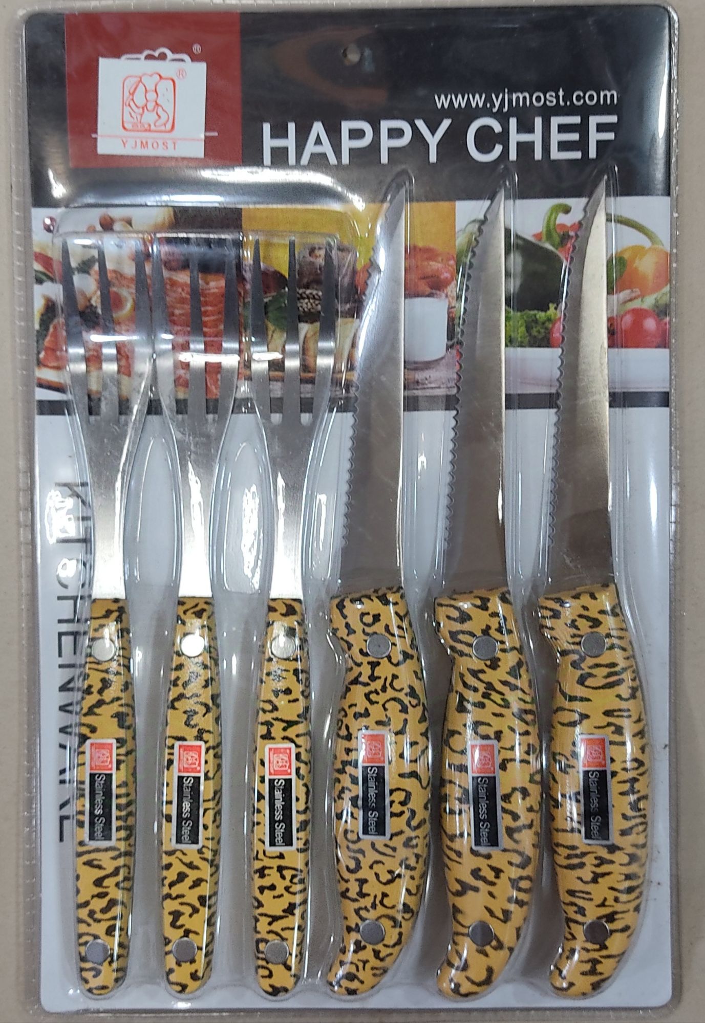 Picture of heavy duty dinner knife and fork set 6 piece