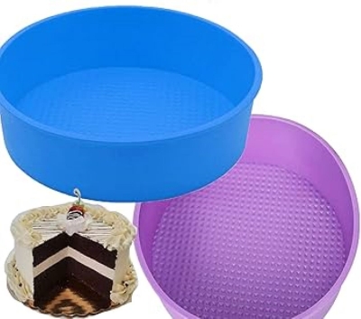 Picture of Bakeware Pan Baking Mold Round Cake Pan Cake Mold Pan Silicone Baking Pan 18 cm