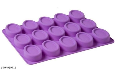 Picture of 15 Cavities Raised Bottom Oval Shape Silicone Mould/Mold ,Soap Cake Making Mould,