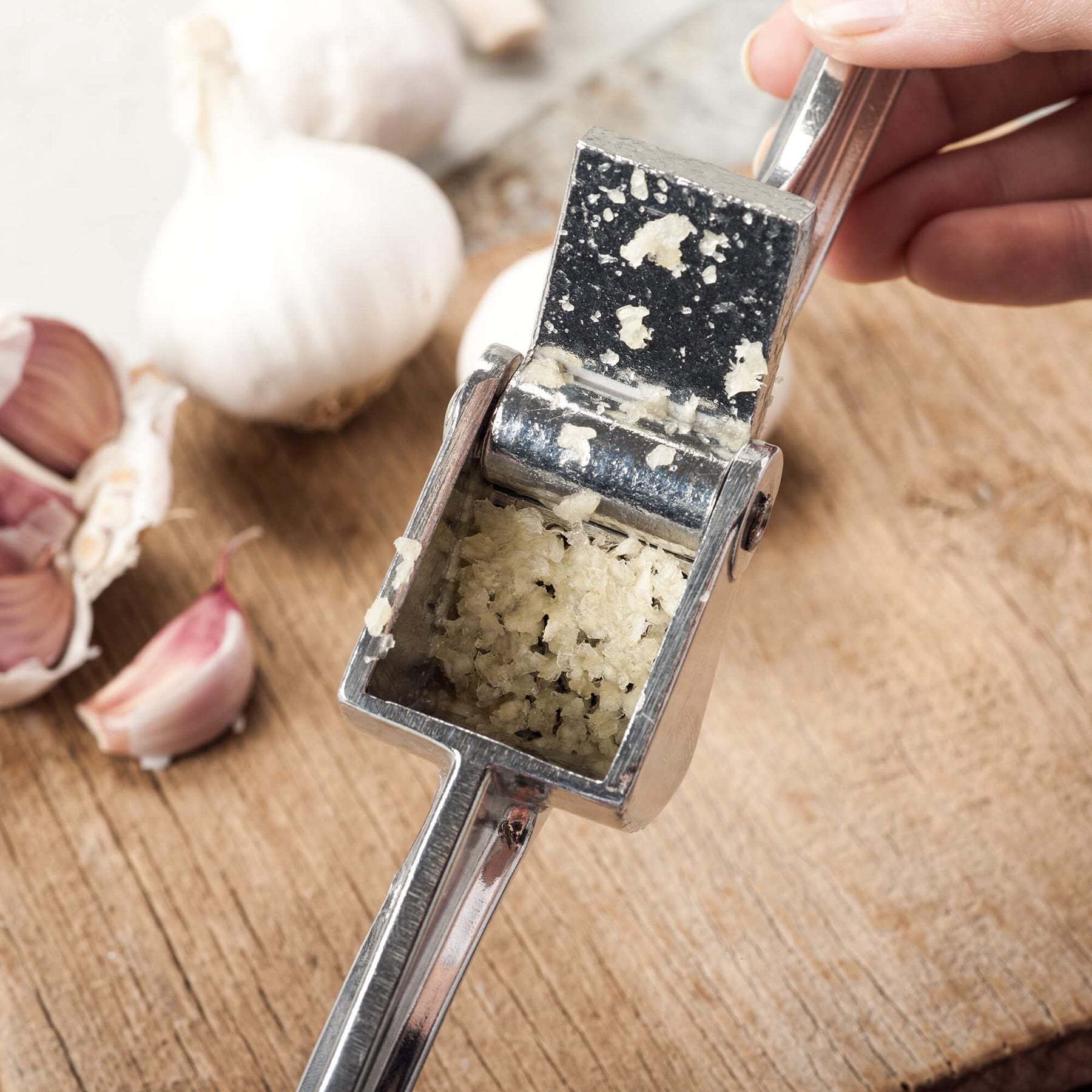 Picture of Garlic press stainless steel kitchen tools garlic tools