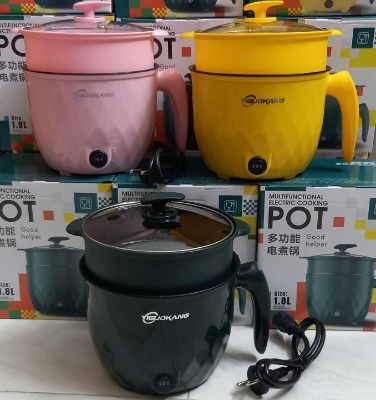 Picture of Multifunctional Non-stick Mini Rice Cooker Non-Coated Household Electric Cooker Electric Frying Pan