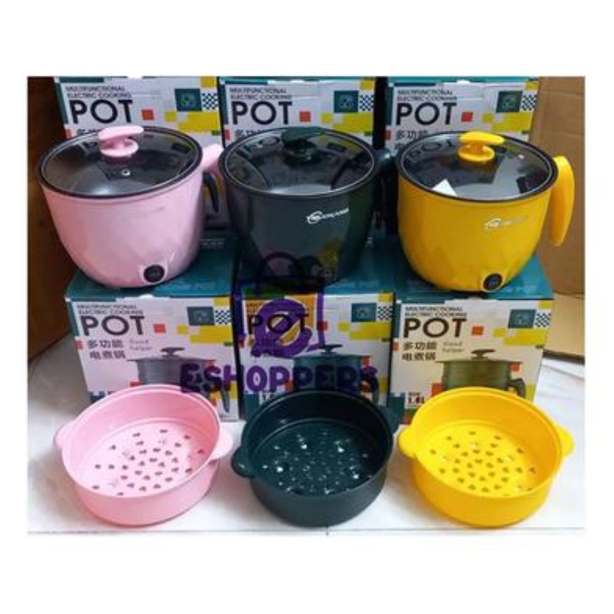 Picture of Multifunctional Non-stick Mini Rice Cooker Non-Coated Household Electric Cooker Electric Frying Pan