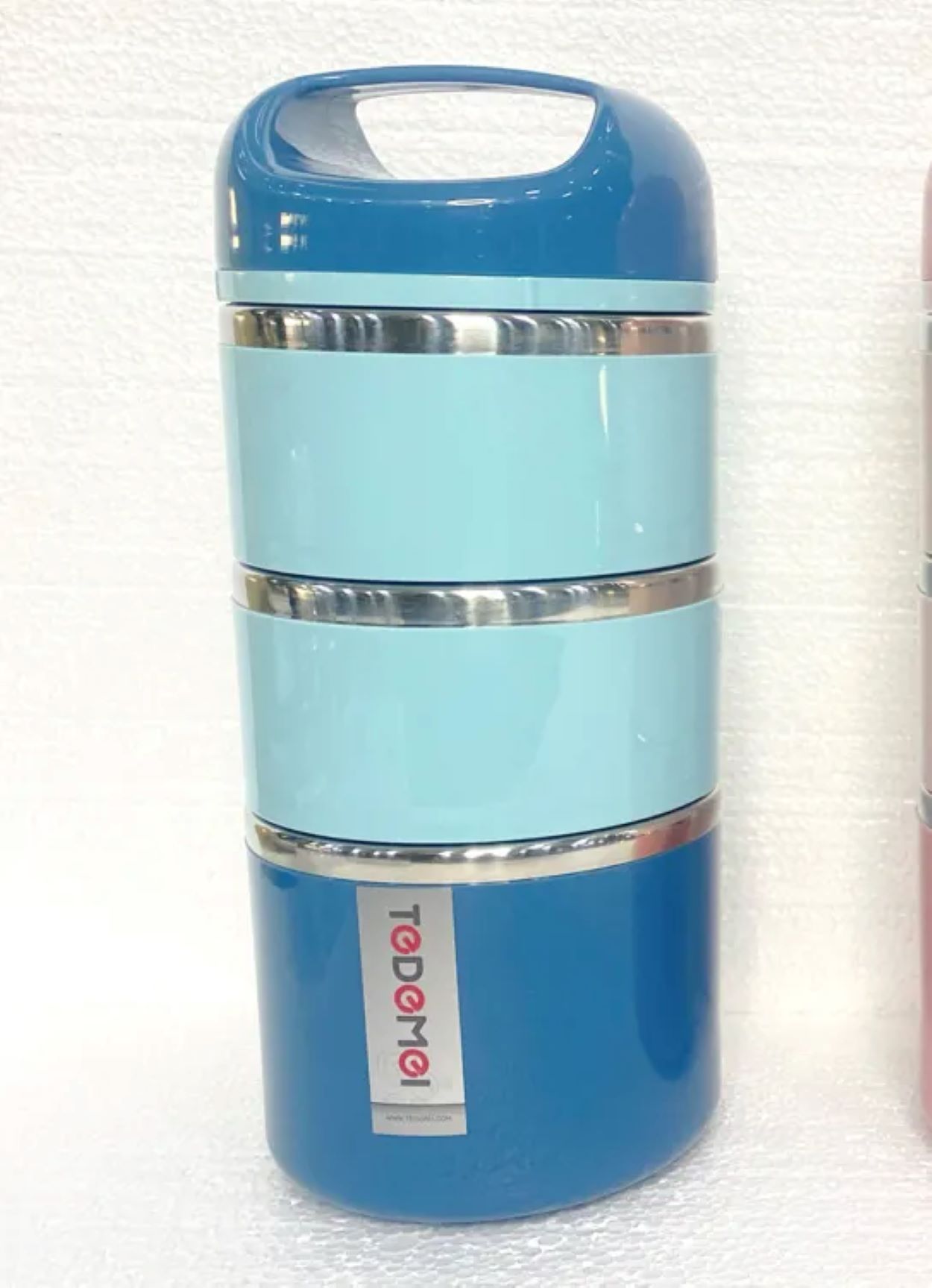 Picture of Tedemei Brand 3.5 Layers 1.43 Liters Stainless Steel Lunch Box with additional layer at the top