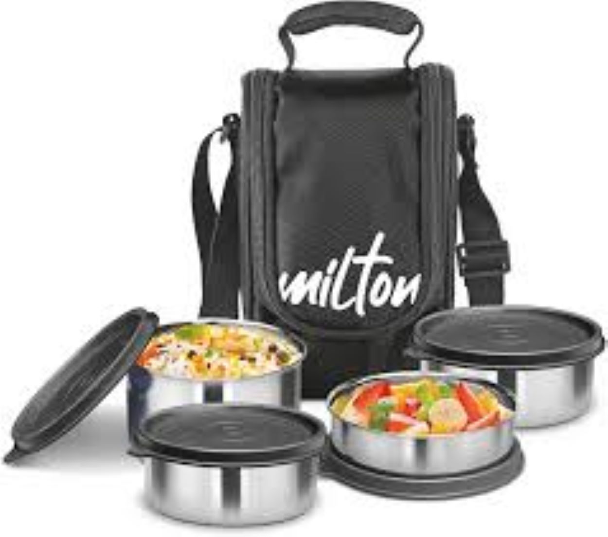 Picture of 4 Bati Best quality Milton Tasty Stainless Steel Lunch Box
