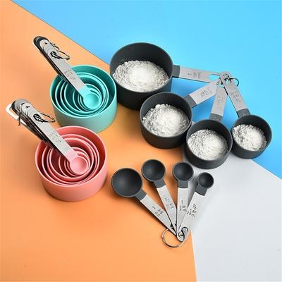 Picture of 8 Pieces Stainless Steel Measuring Cup Set - Multi Color