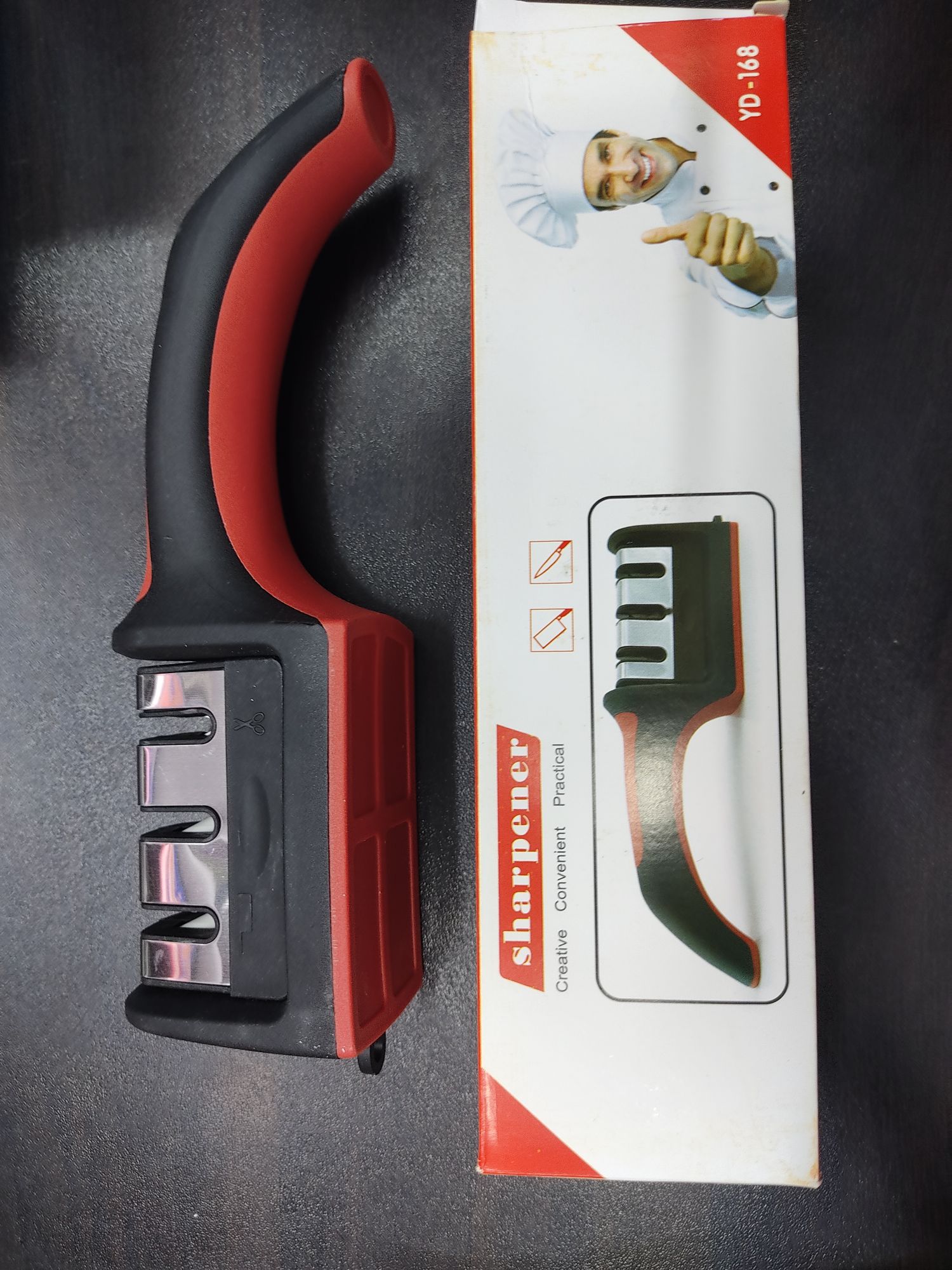 Picture of Kitchen tools Sharpener Household Quick Sharpener Whetstone Stick Sharpening Kitchen  Kitchen Gadget Sharpener 3-StageType