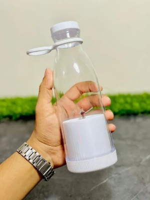Picture of Portable Electric Wireless High Quality Mini Juicer Wireless Bottle for Traveling (Multicolour) USB Chargeable Juicer Blender 4 Blades 420ml And Easy To Carry