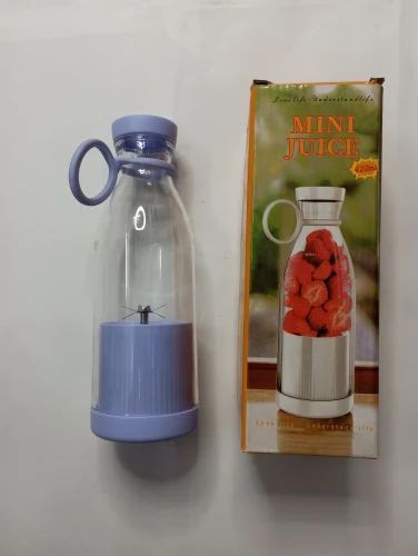 Picture of Portable Electric Wireless High Quality Mini Juicer Wireless Bottle for Traveling (Multicolour) USB Chargeable Juicer Blender 4 Blades 420ml And Easy To Carry
