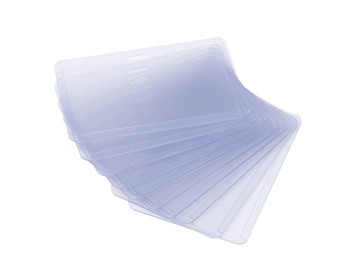 Picture of Clear Soft Plastic Badge Holder Card ID Protector Sleeve Pouch (Transparent)