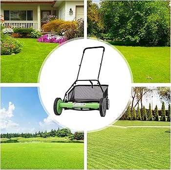 Picture of Hand Lawn Mower - Green and Black