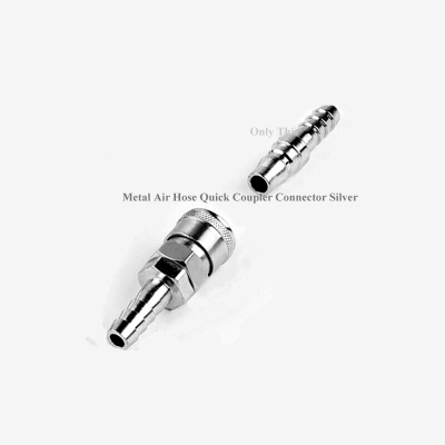 Picture of Metal Air Hose Quick Coupler Connector Silver