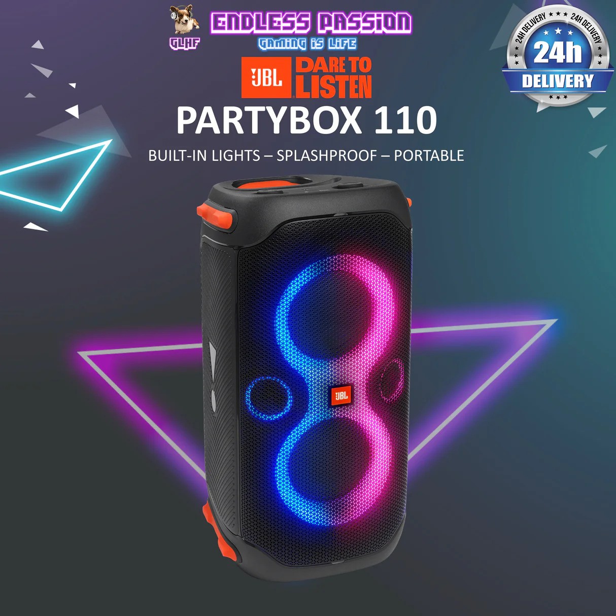 Picture of JBL PartyBox 110 Portable Party Speaker