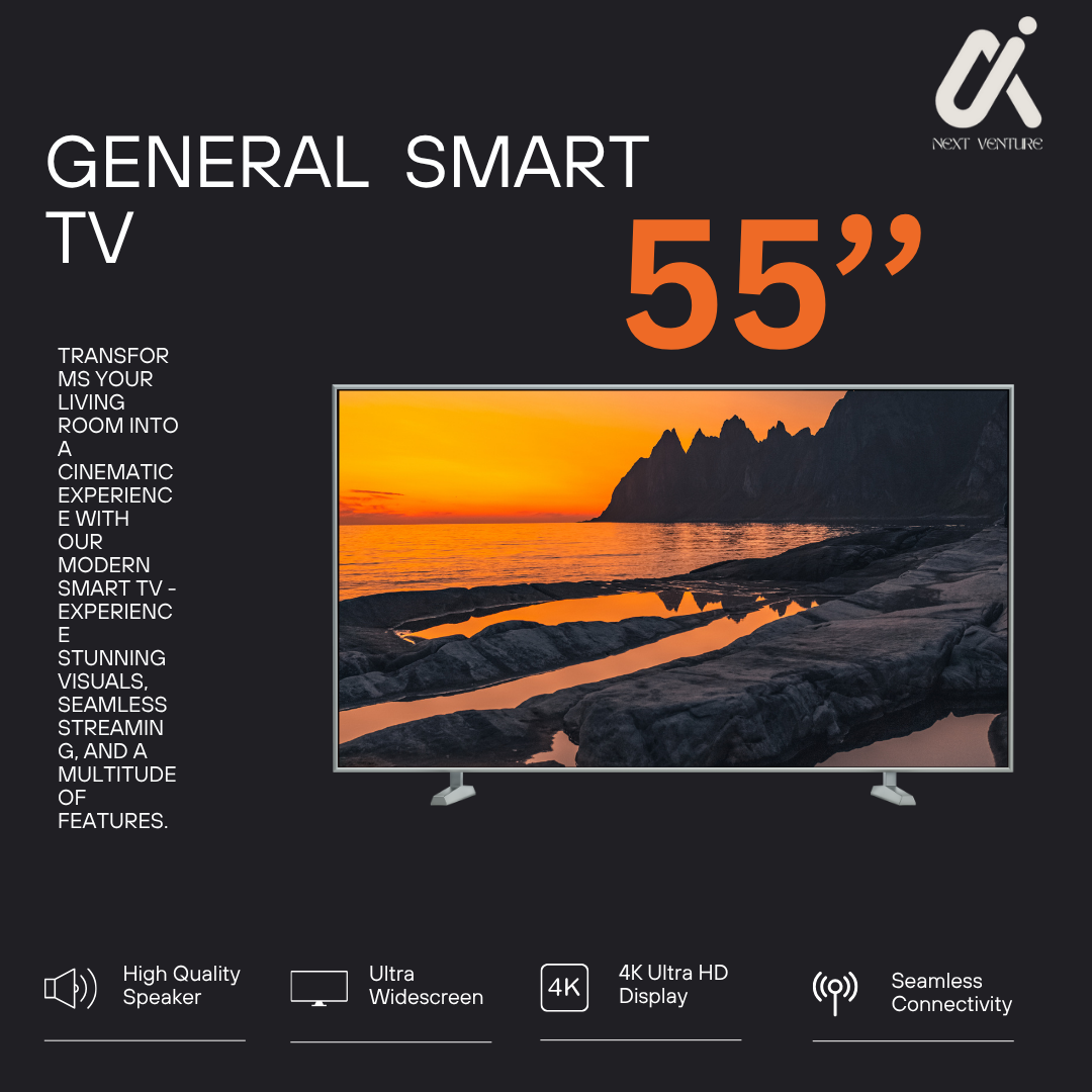 Picture of General Flag 55" Frameless 4K Voice Smart TV