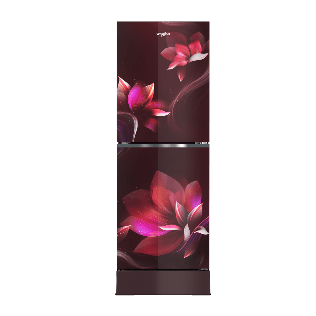 Picture of Whirlpool Fresh Magic Pro Inverter 236L Glass Door Floret Red | 72415