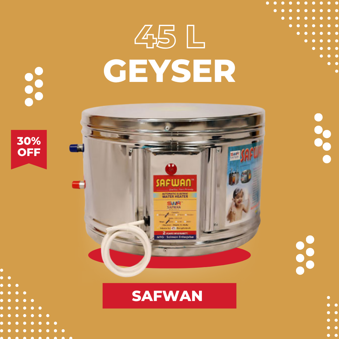 Picture of 45 Liter Safwan Automatic Electric Geyser