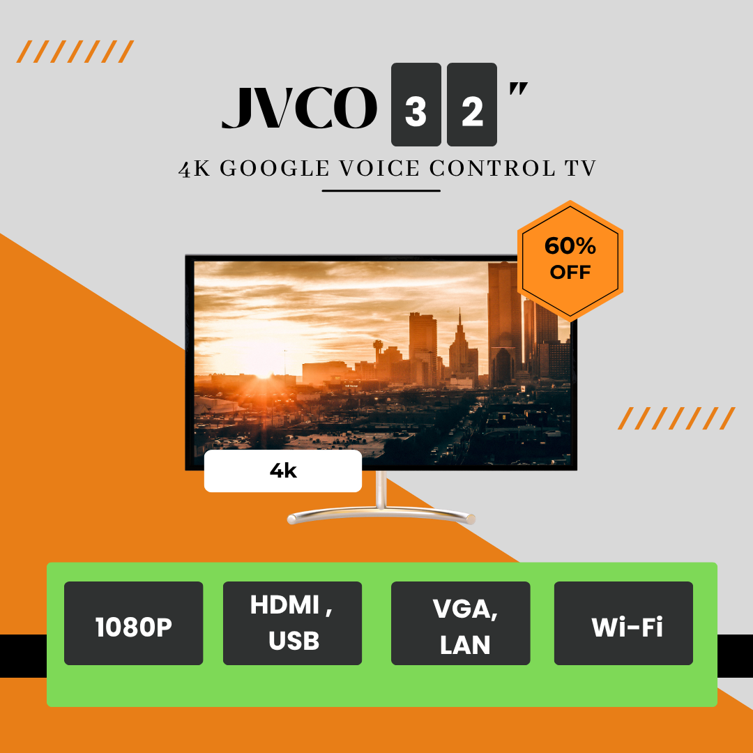 Picture of JVCO 32" 4K Google Voice Control TV