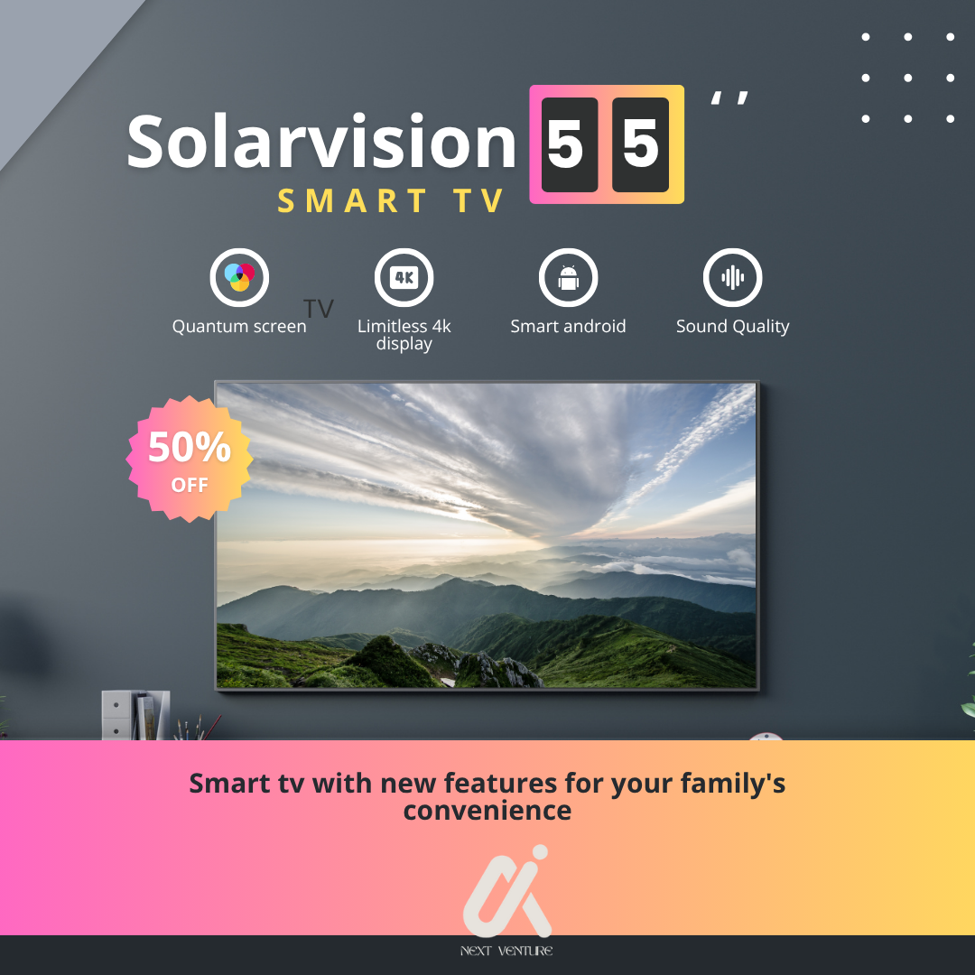 Picture of SOLARVISION 50″ 4K SMART VOICE TV-2GB