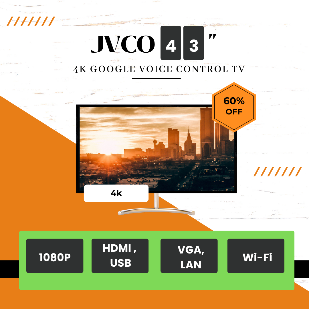 Picture of JVCO 43" Metal Body 4K Google Voice Control TV