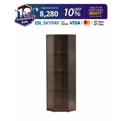 Picture of Regal Rosa Laminated Board Showcase Antique ROSA-SCH-106-1-1-20