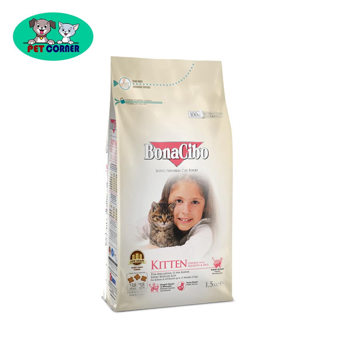 Picture of BonaCibo Kitten  Food Chicken with Anchovy Rice - 1.5 Kg