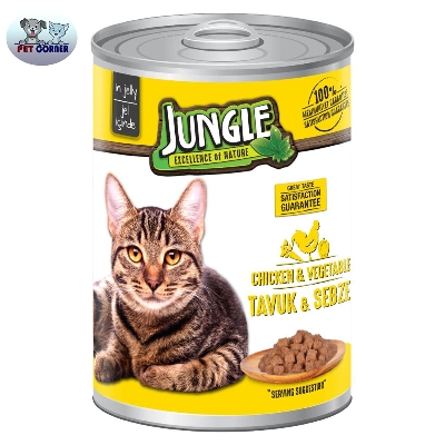 Picture of Jungle Cat Can Food Chicken/Vegetable 415g