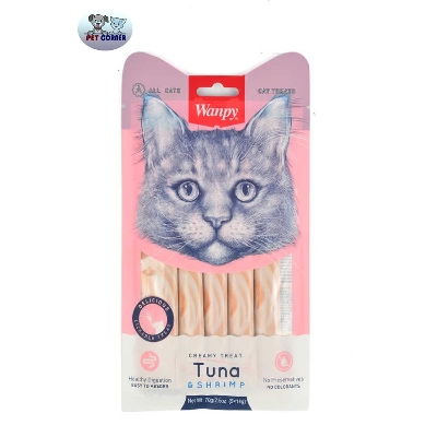 Picture of Wanpy Creamy Treat Tuna & Shrimp 5pc Pack 70g (5×14g)