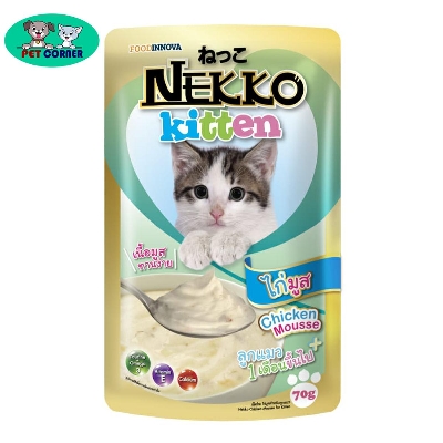 Picture of Nekko Kitten Cat Pouch Chicken Mousse Flavour 70gm