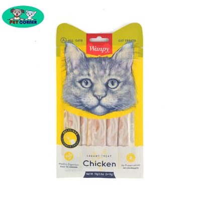Picture of Wanpy Creamy Lickable Treats For Cat 70 gm 5x14g