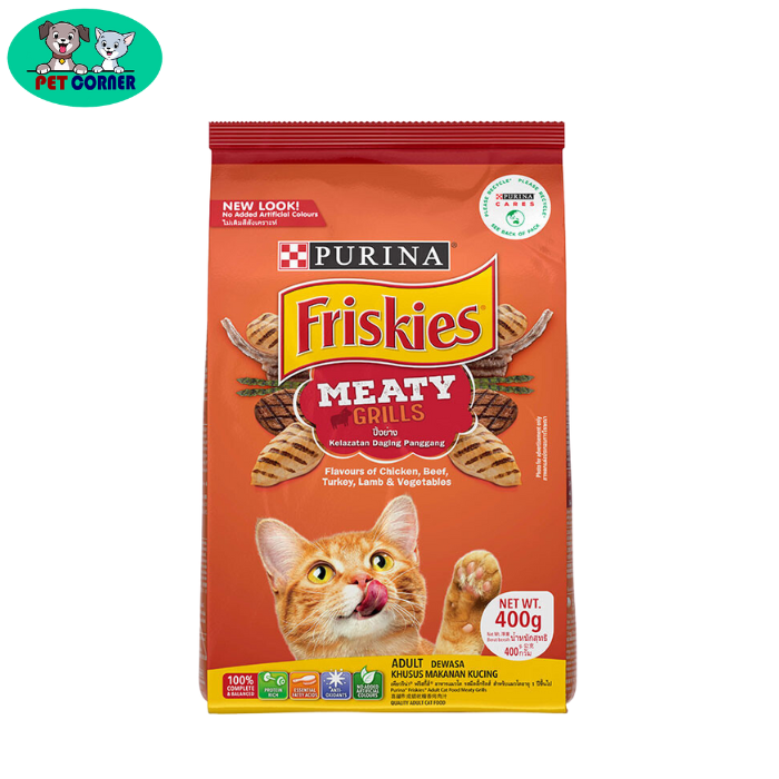 Picture of Purina Friskies Meaty Grills Dry Cat Food 400g