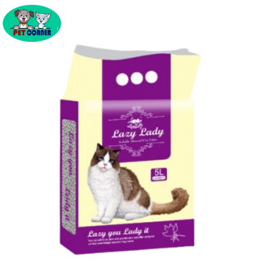 Picture of Lazy Lady Bentonite Cat Litter Levender Scented 5 Ltr