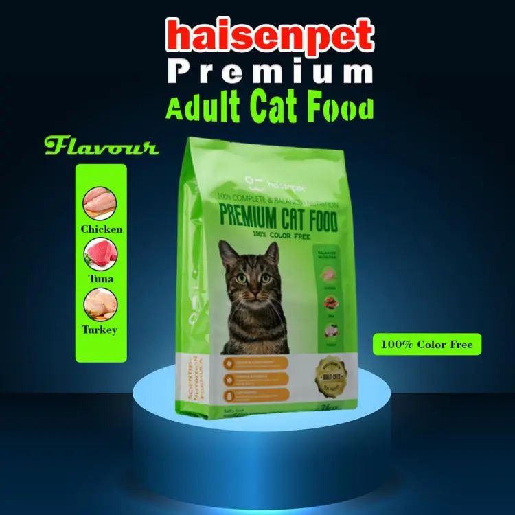 Picture of Haisenpet Premium Cat Food Chicken, Tuna And Turkey 3Kg