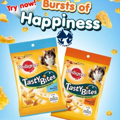 Picture of PEDIGREE Tasty Bites Dog Treat Adult Crunchy Pockets 60 gm