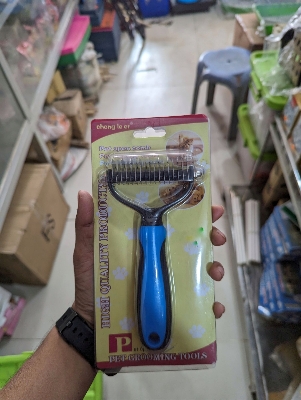 Picture of Pet Grooming Tool Double Sided Undercoat Rake for Cats and Dogs