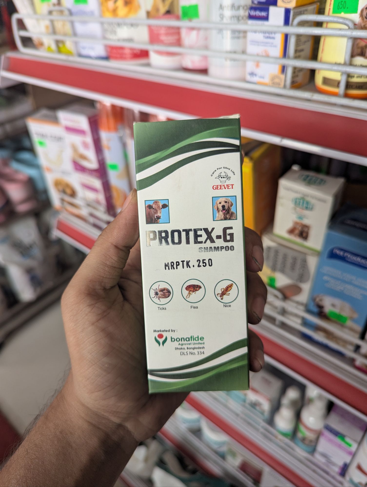 Picture of Protex g Shampoo Flea,Tick and Nice Removal for Cat & Dog Treatment