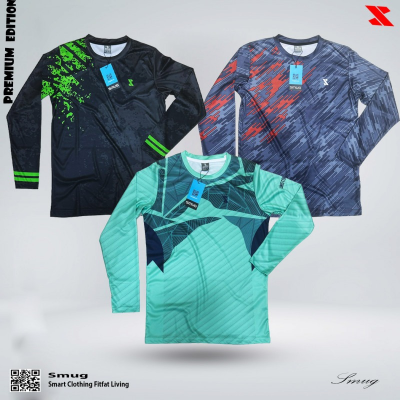 Picture of SMUG Premium Full Sleeve Sports T-shirt Combo Pack -3 Pcs -Black, Sky blue and Pest color