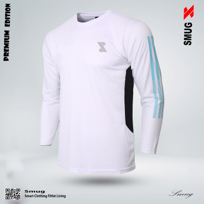 Picture of SMUG Premium Full Sleeve T-shirt Combo 3 pcs- Black , White and Sky blue