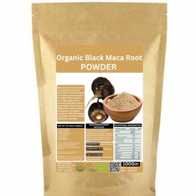 Picture of Organic Black Maca Root Powder / Black Maca Root Powder 100 gm