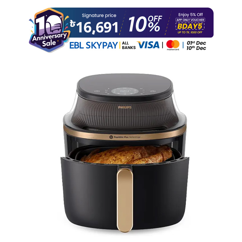 Picture of PHILIPS Airfryer 7.2L, 16 Cooking Functions in 1, Time and Energy Saving (NA342)