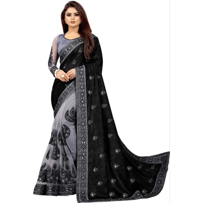 Picture of Georgette Embroidery High Quality Stylish Saree for Women